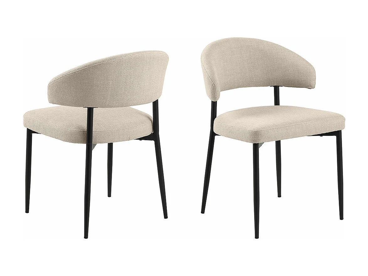 Edel eetkamerstoel beige.