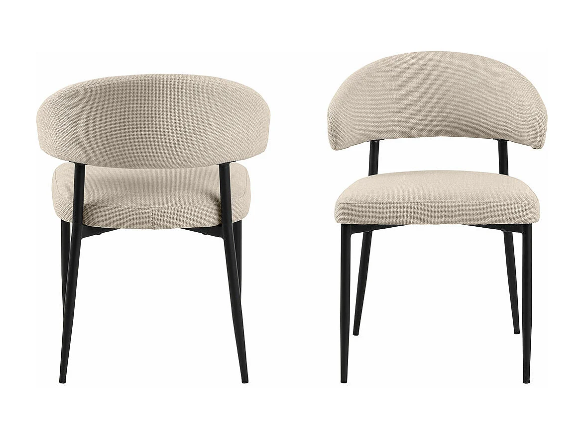 Edina chaise de salle à manger beige.