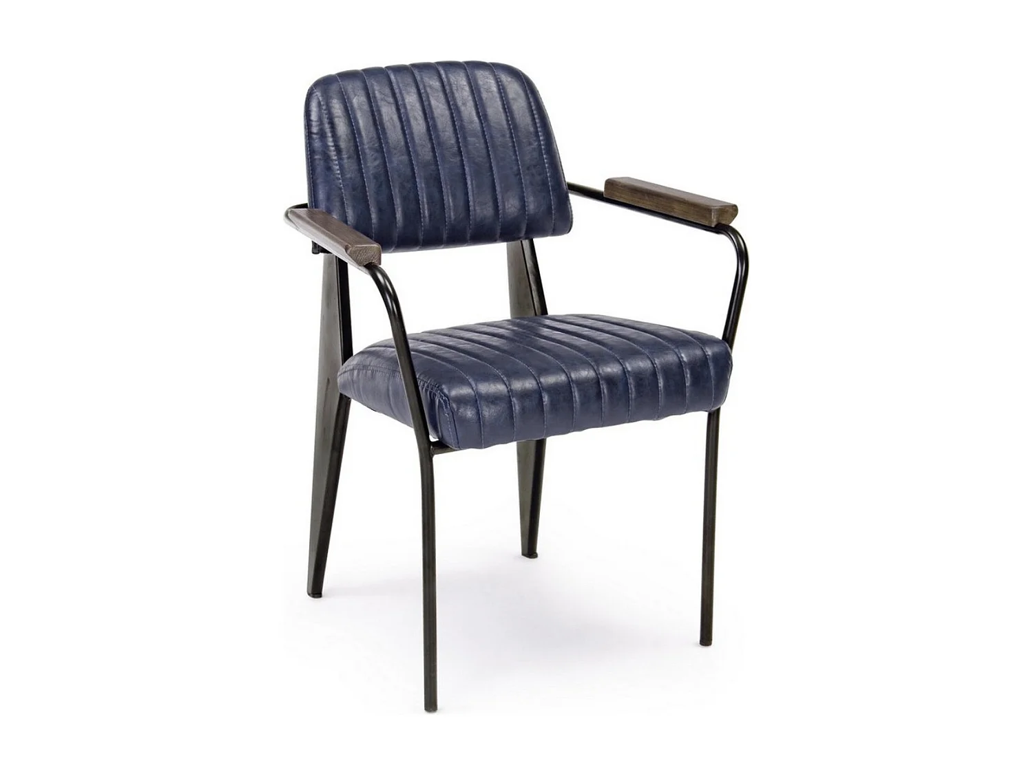 Lot de 2 fauteuils vintages Nelly – Confort et style rétro des années 50-Bleu foncé