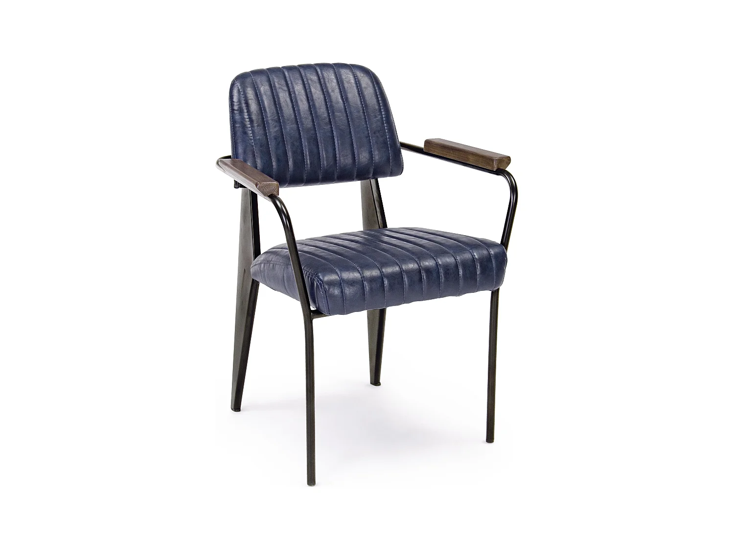 Lot de 2 fauteuils vintages Nelly – Confort et style rétro des années 50-Bleu foncé