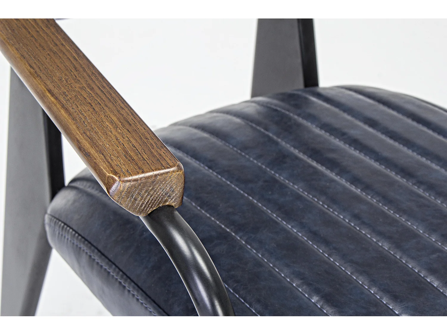 Lot de 2 fauteuils vintages Nelly – Confort et style rétro des années 50-Bleu foncé