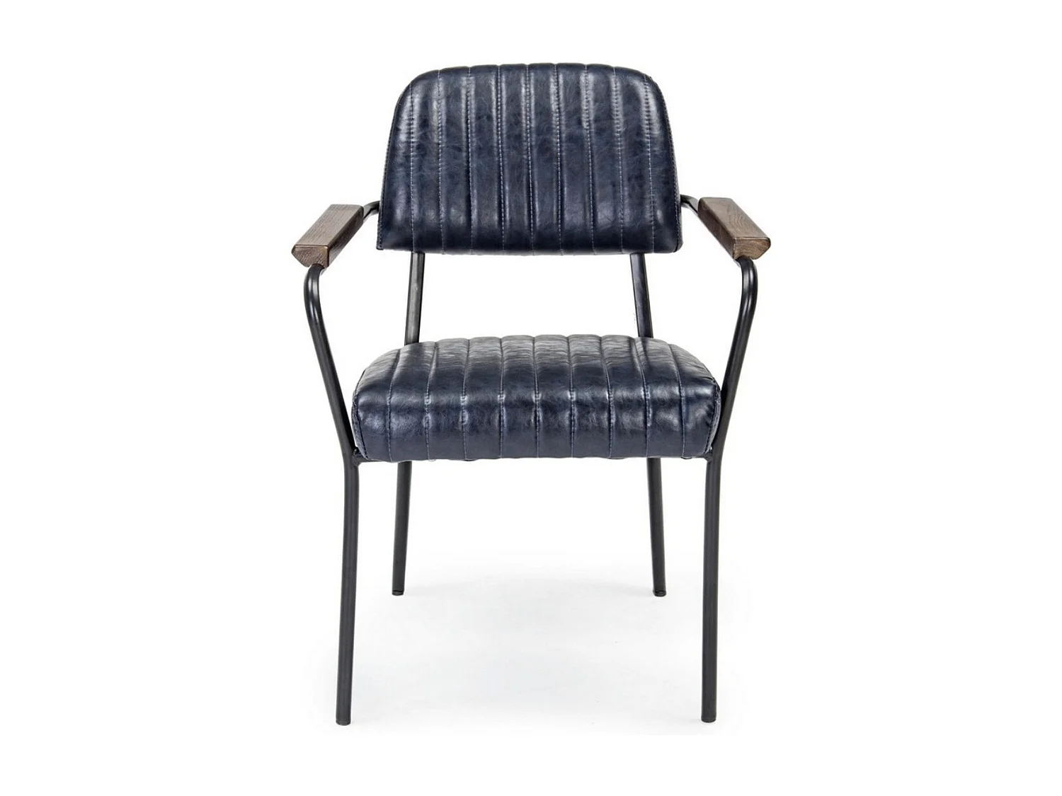 Lot de 2 fauteuils vintages Nelly – Confort et style rétro des années 50-Bleu foncé