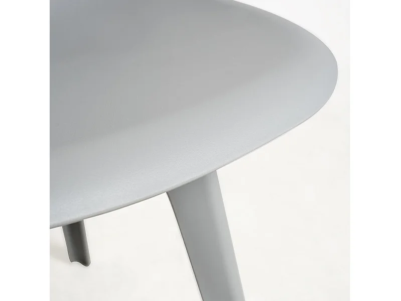Silla Brink de polipropileno gris - Juego de 2
