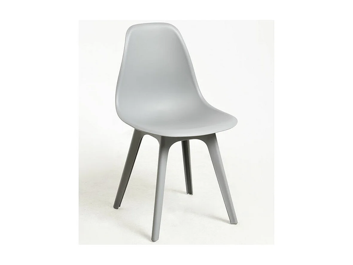 Silla Brink de polipropileno gris - Juego de 2