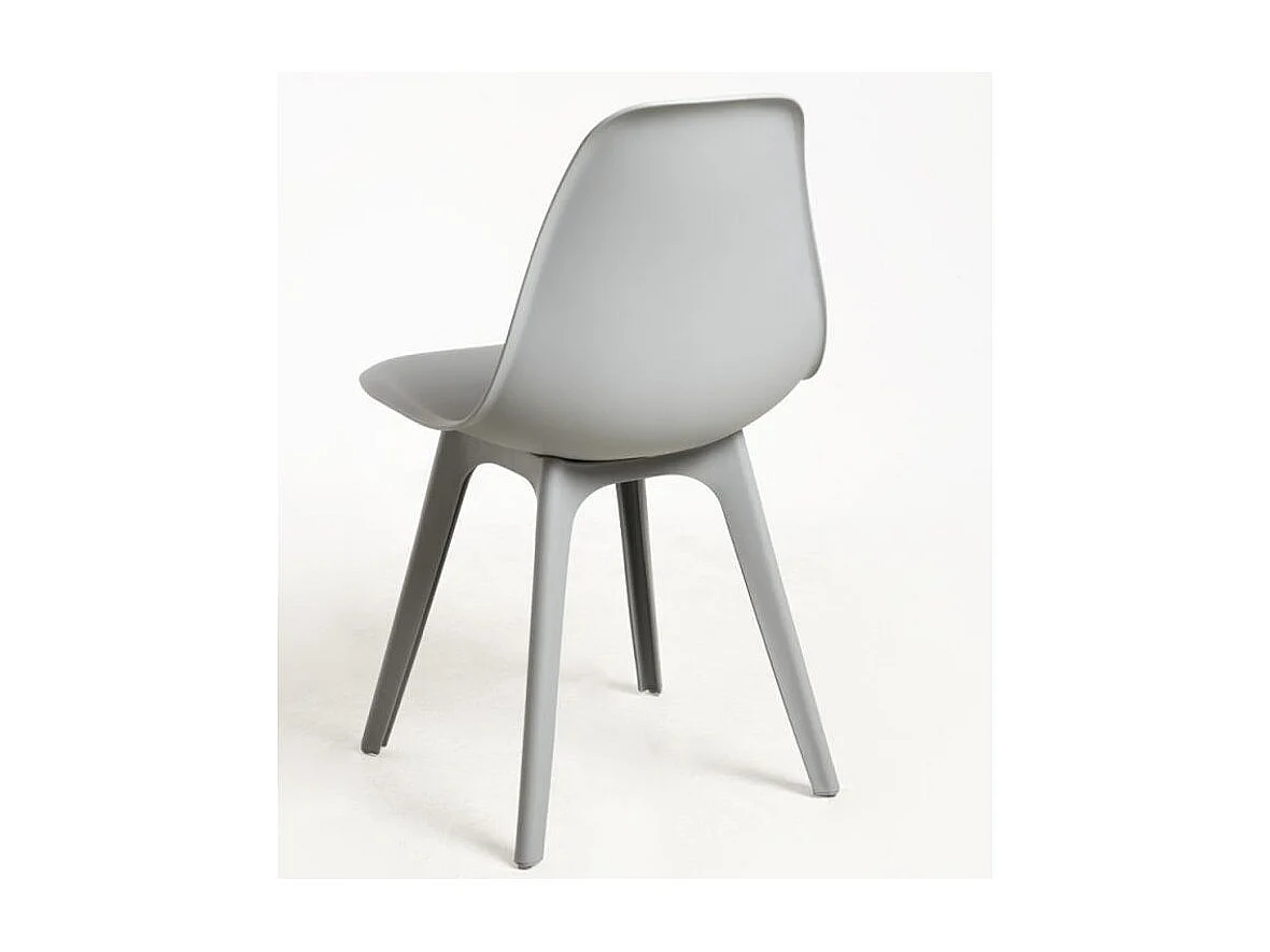 Silla Brink de polipropileno gris - Juego de 2