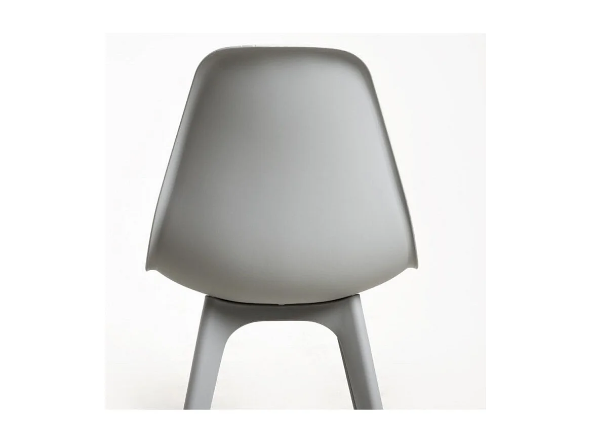 Silla Brink de polipropileno gris - Juego de 2