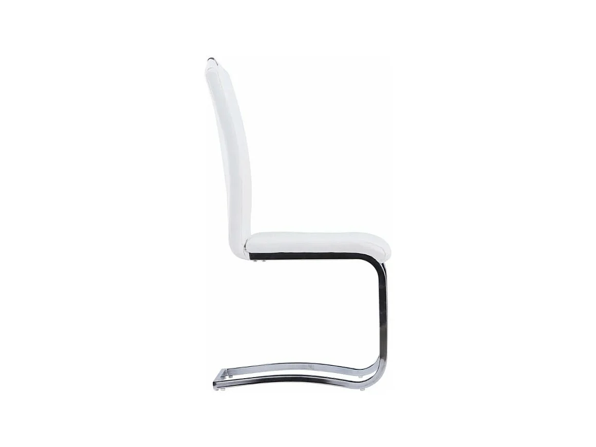 Eetkamerstoelen 2 st kunstleer wit