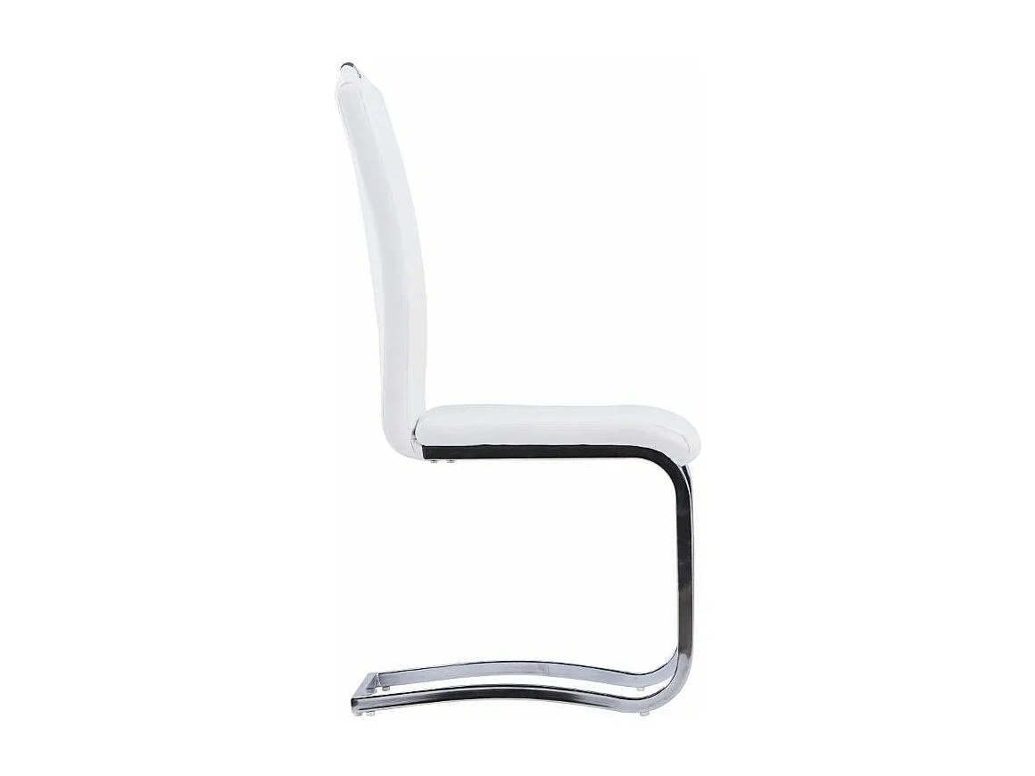 Eetkamerstoelen 2 st kunstleer wit