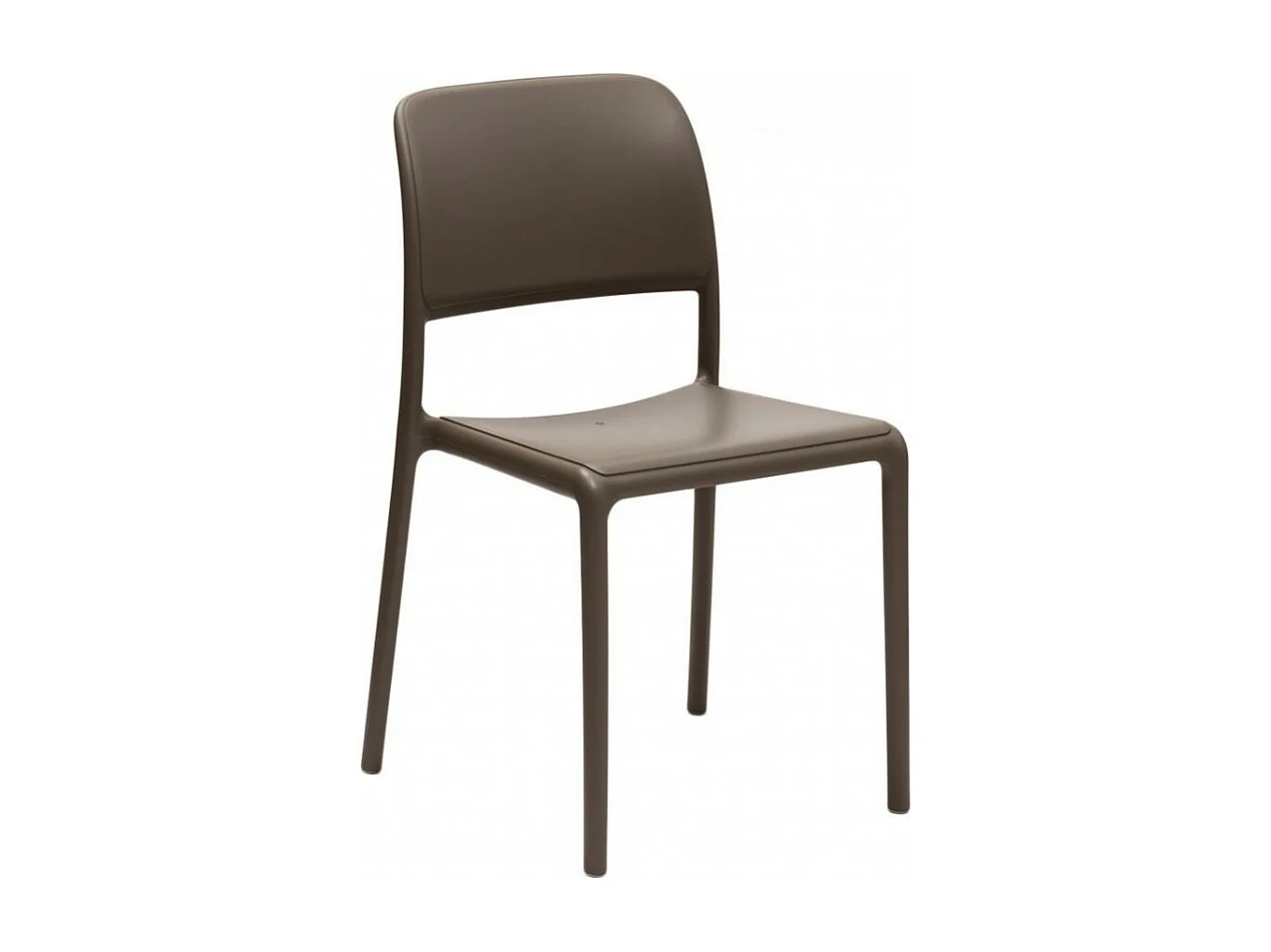 Chaise empilable design Lyvia - Lot de 4-Couleur Gris foncé