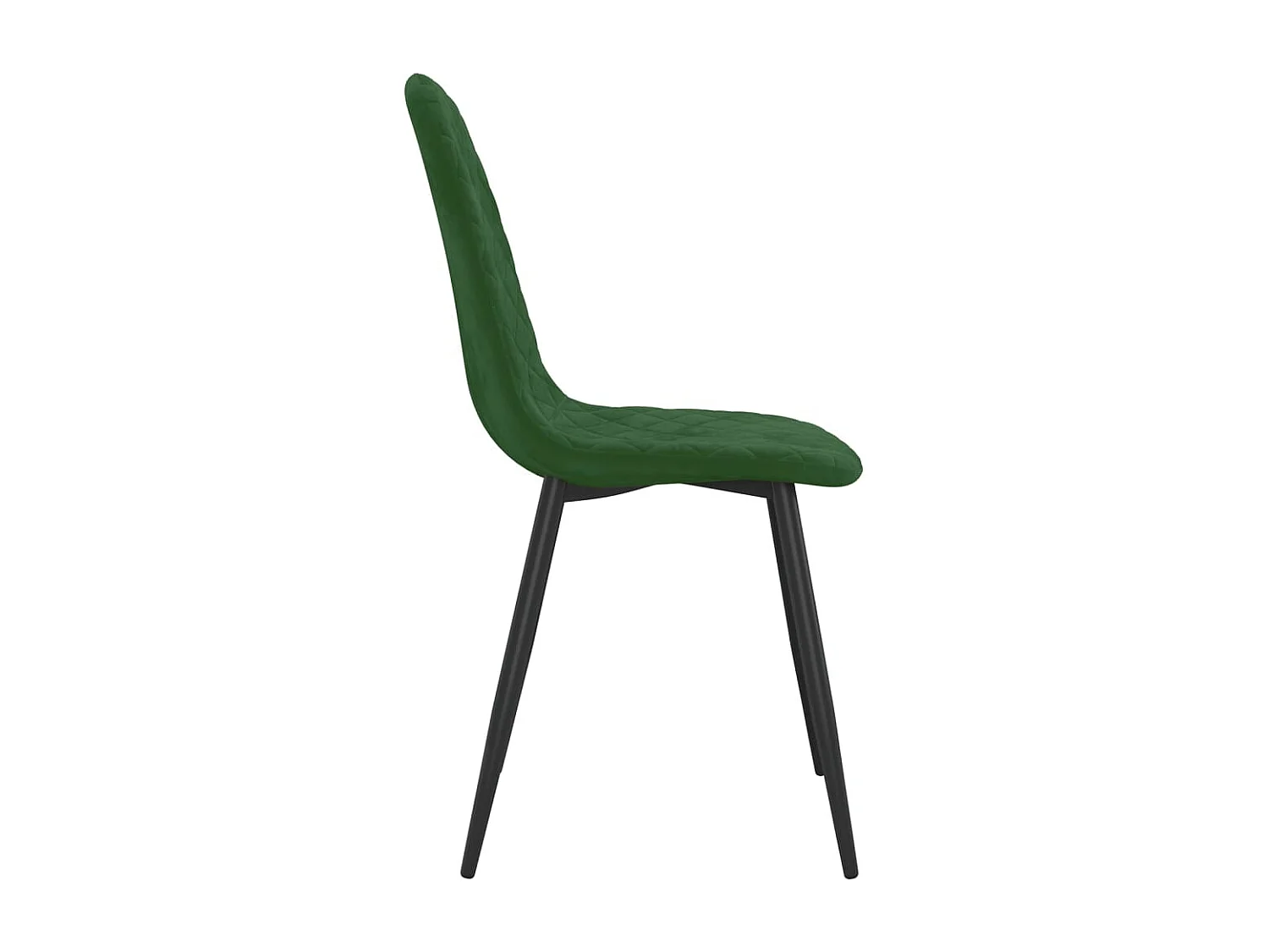 Chaises de salle à manger 2 pcs Vert foncé Velours 7