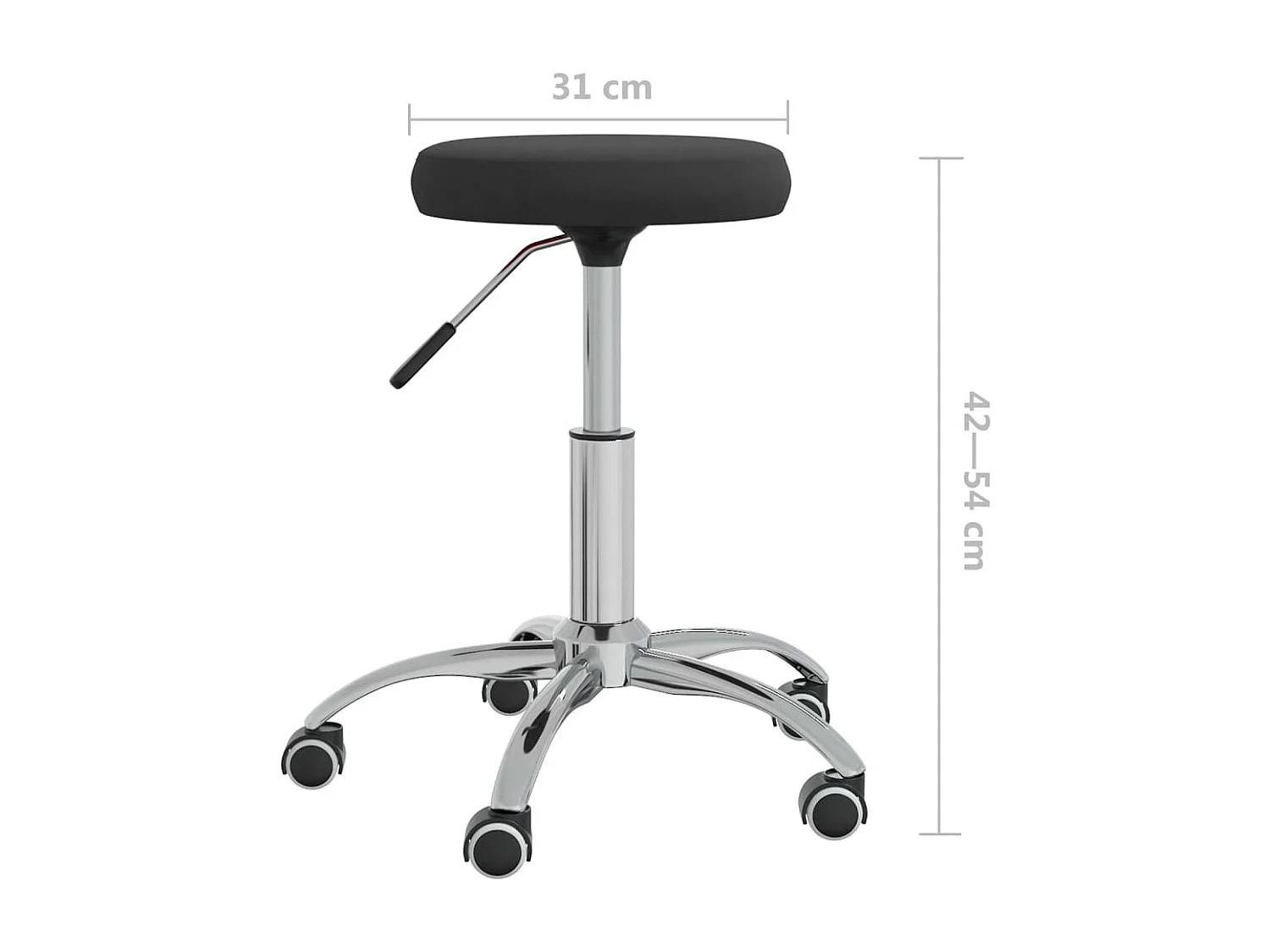 Chaise de salle à manger Noir Velours 6