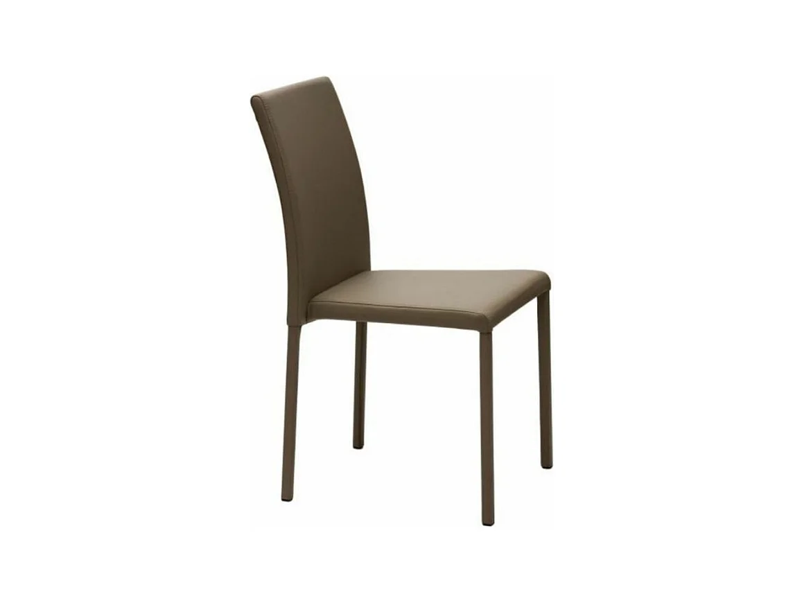 Chaise en faux cuir Jazon - Lot de 4-Couleur Blanc
