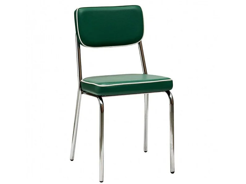 Chaise originale style années 60 - Lot de 2-Vert