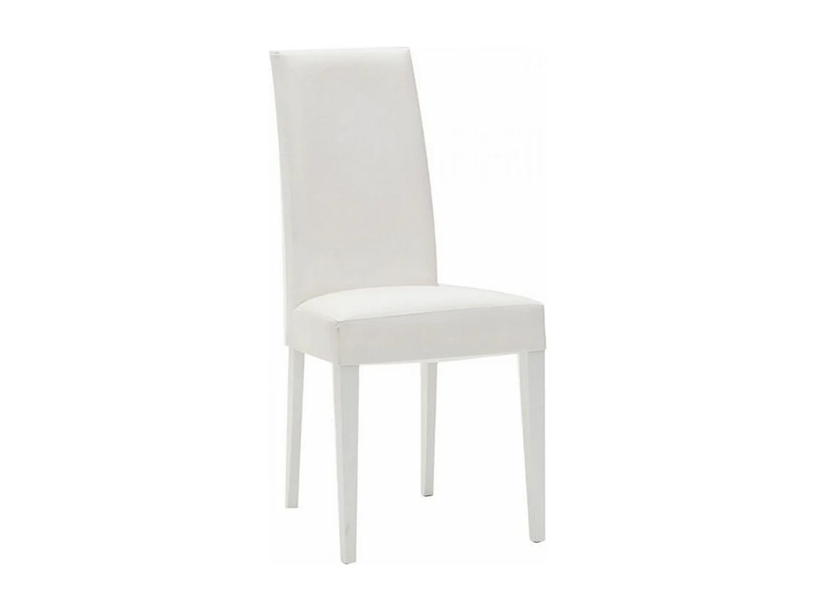 Chaise en bois massif et faux cuir Tanio - Lot de 2-Couleur Gris foncé