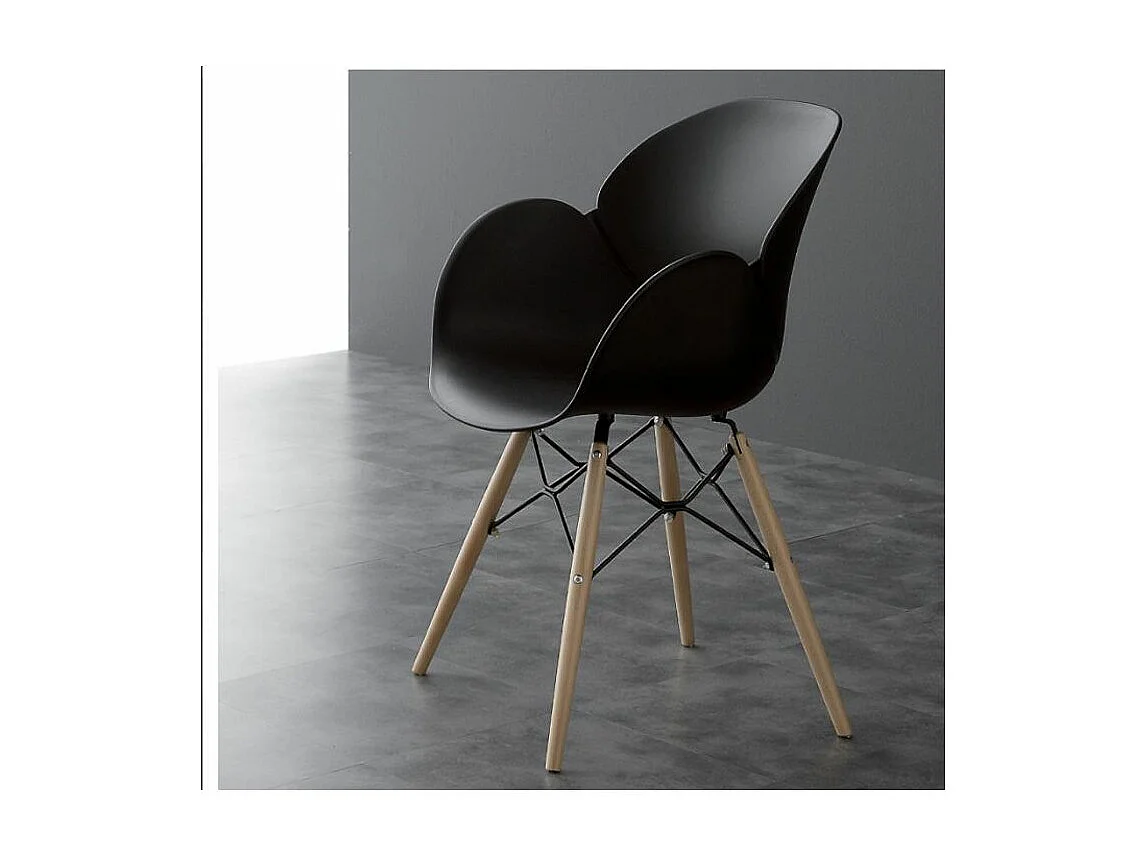 Kactus polypropyleen fauteuil - Set van 2-Kleur Wit