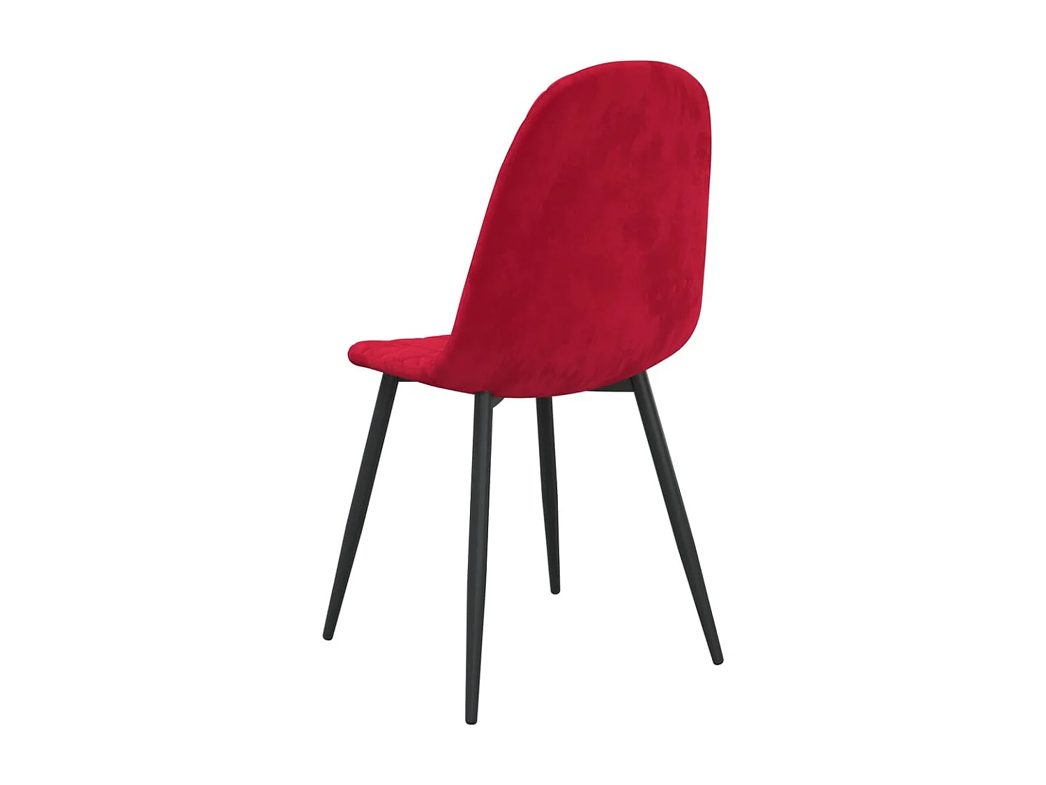 Chaises de salle à manger 4 pcs Rouge bordeaux Velours 13