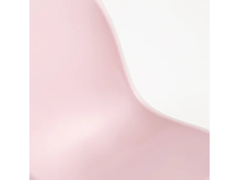 Chaise polypropylène rose clair Brink - Lot de 2