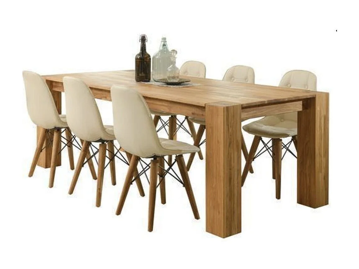 Proventa massief eikenhouten eettafel 200 cm