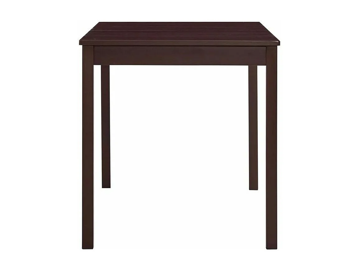 Table à manger pin massif marron foncé Sadou 140cm