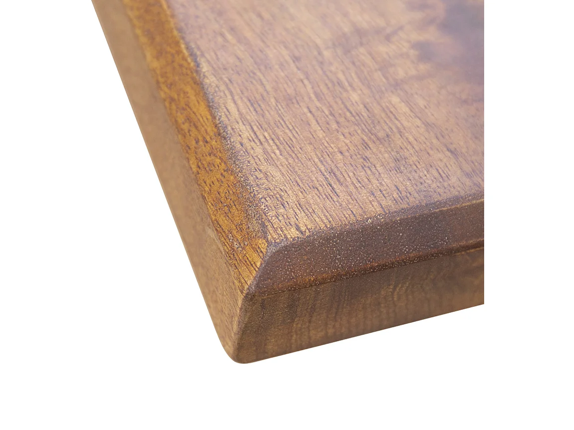 Table de repas rectangulaire en bois de manguier et acier noir Munko 190cm