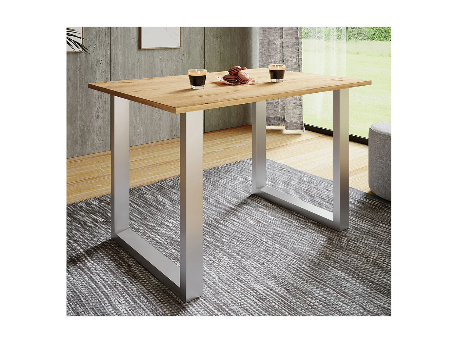 Premium Holz Esstisch Küchentisch Xona U 80x50