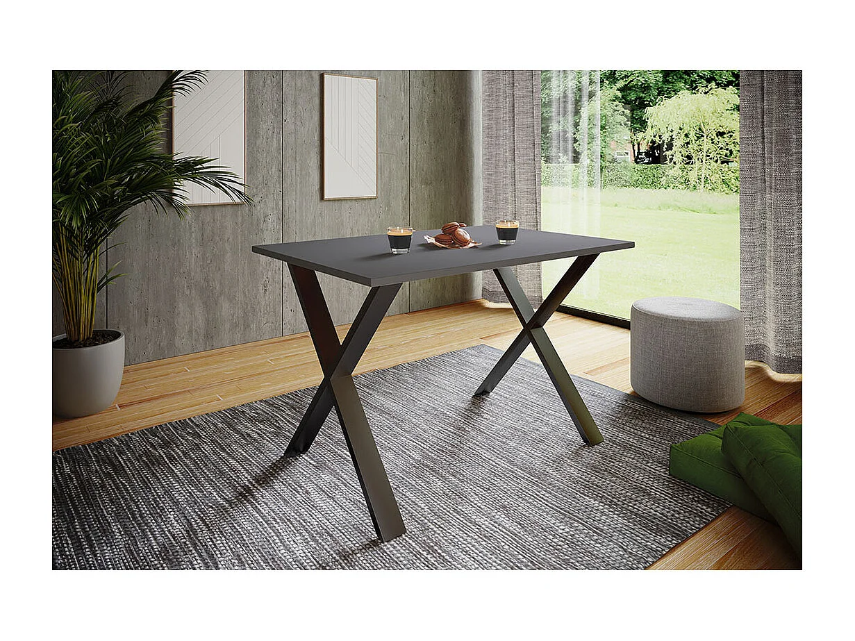 Houten eettafel Keukentafel Xona X 140x80