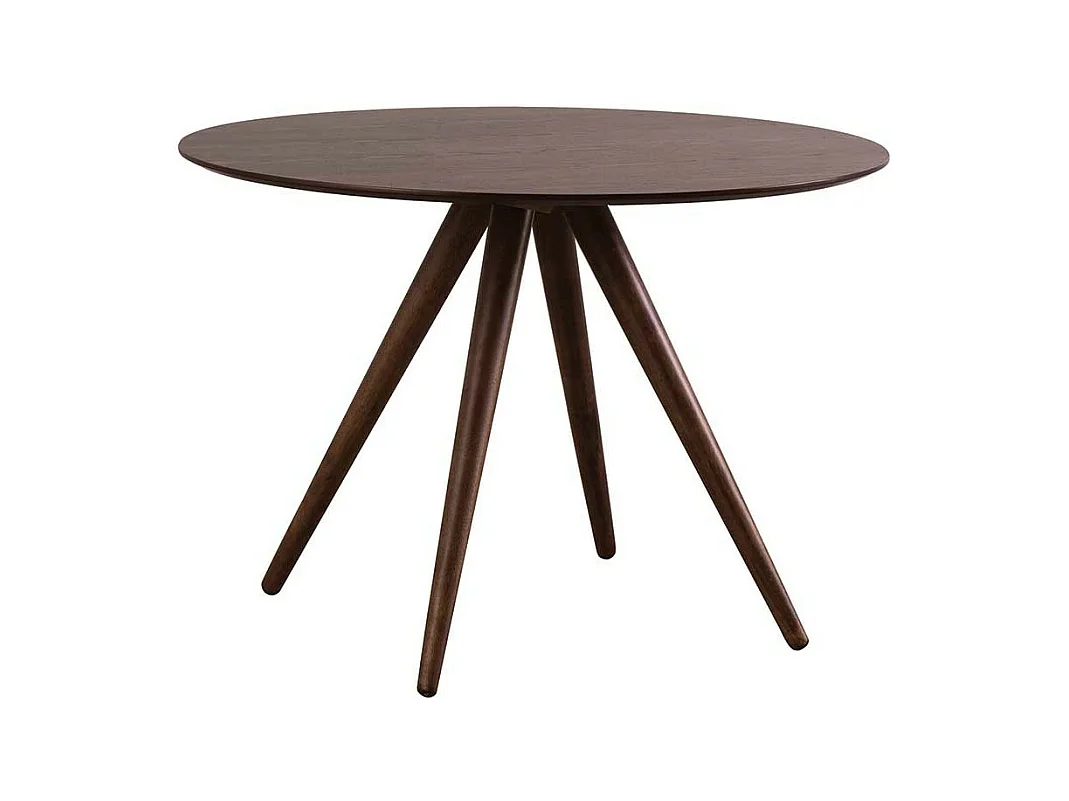 Table à manger ronde design noyer D106 cm WALFORD