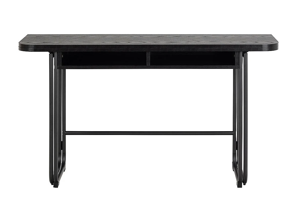 Darlington Esstisch 140x40, 80cm ausziehbar schwarz.