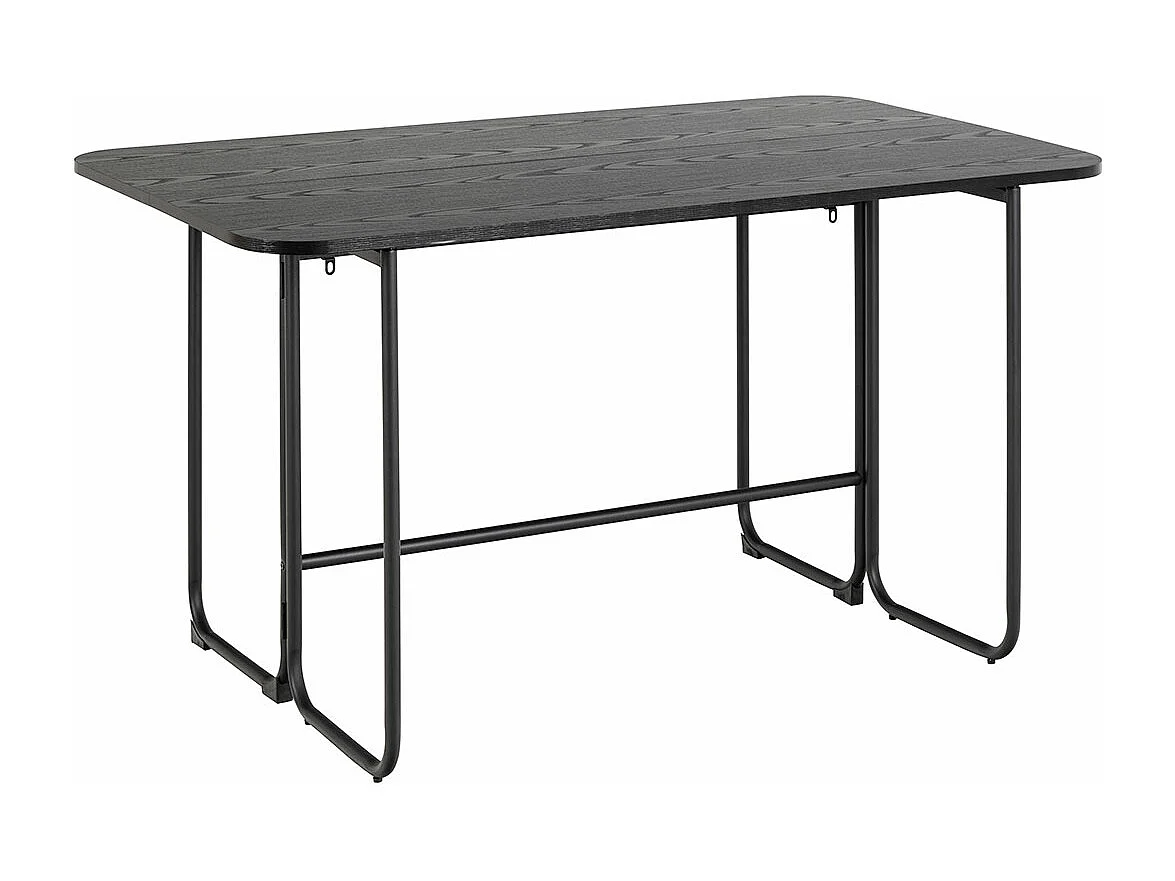 Dale eetkamertafel 140x40, 80cm verlengbaar zwart.