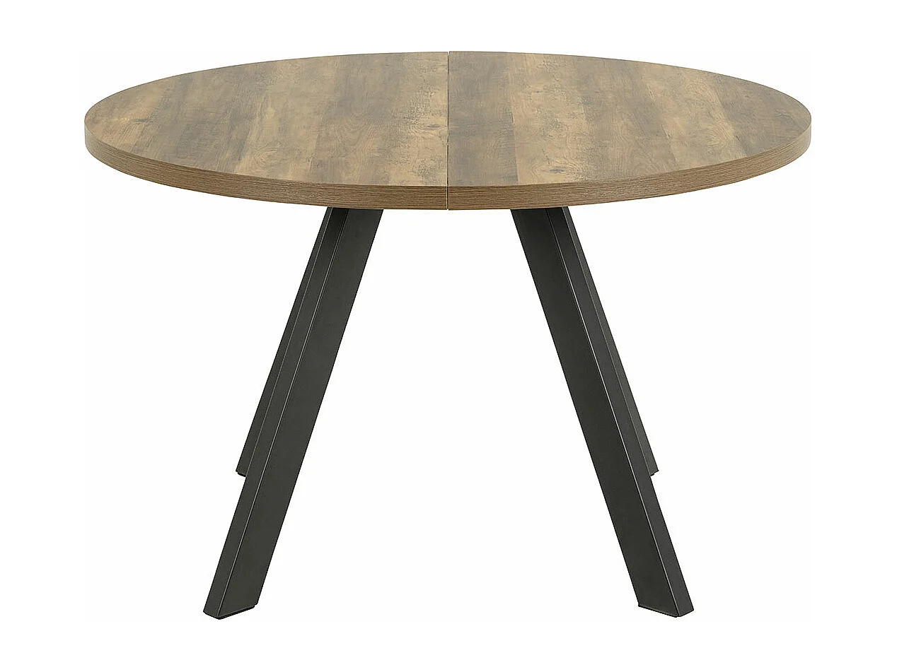 Zalida table de salle à manger Ø120cm, 210cm extensible naturel.