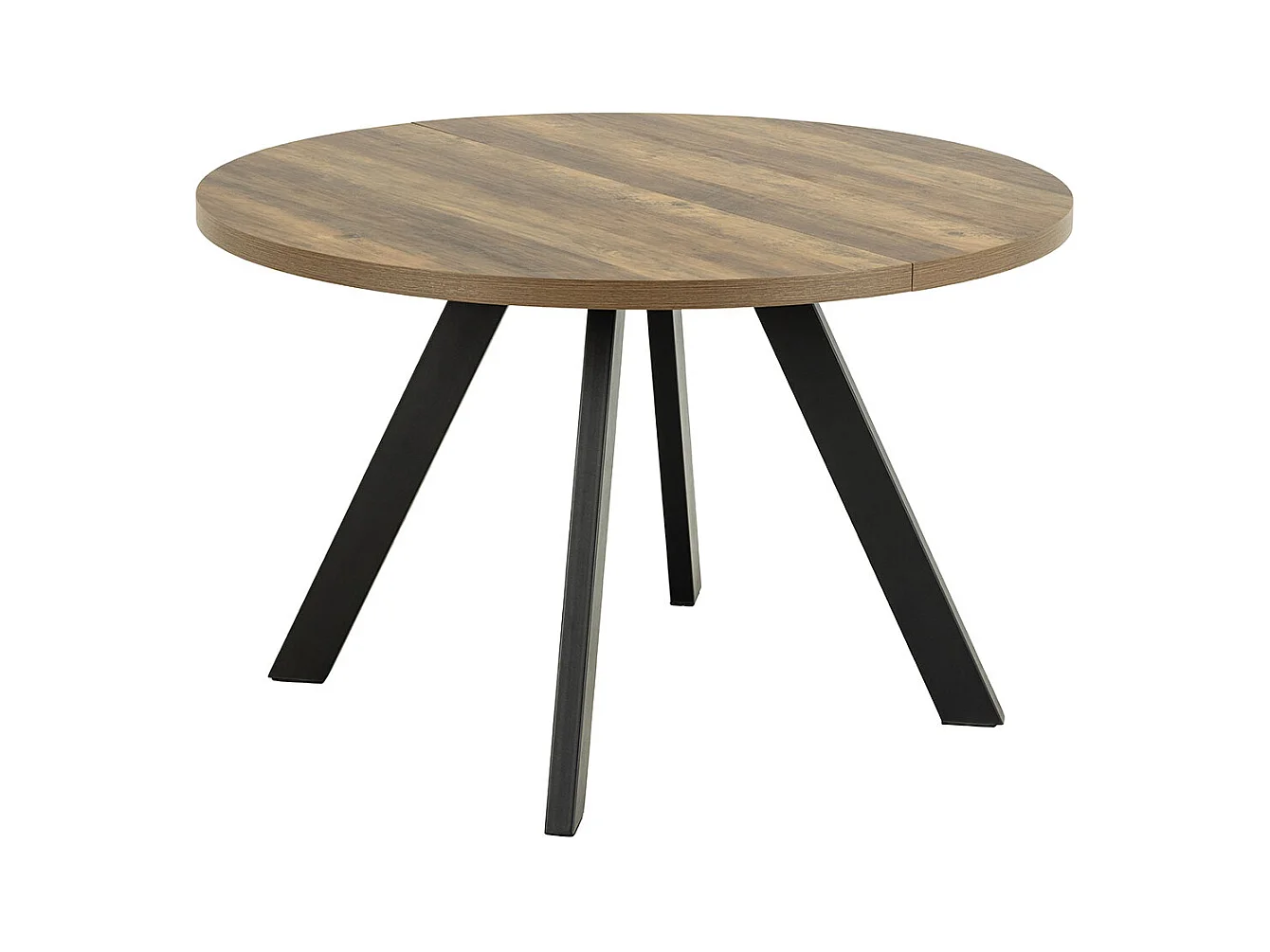 Zalida table de salle à manger Ø120cm, 210cm extensible naturel.
