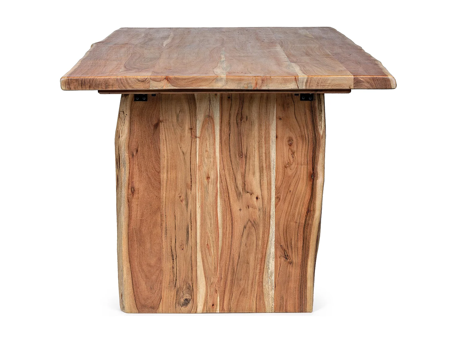 Table à manger en bois d'acacia bois clair Adria 200cm