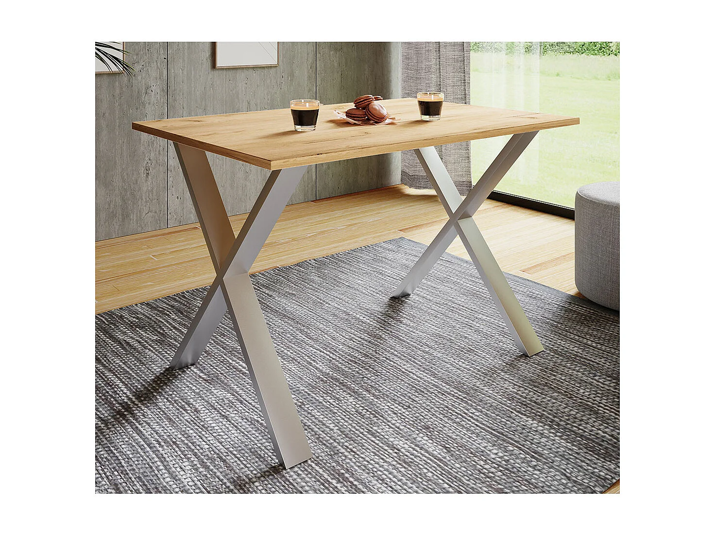 Tavolo da pranzo in legno Tavolo da cucina Xona X 140x80
