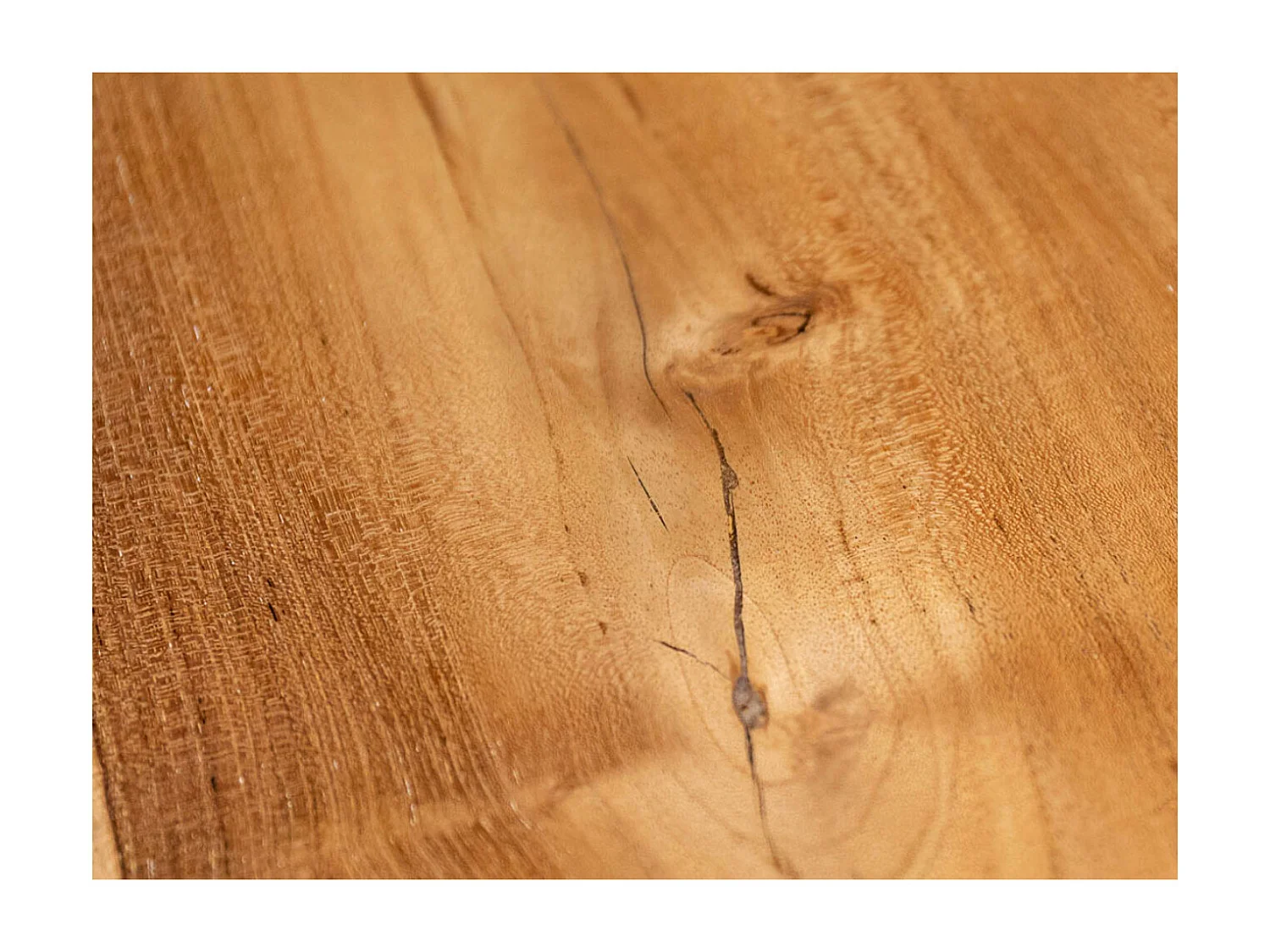 Grande table à manger en bois massif clair Rustiko 270cm