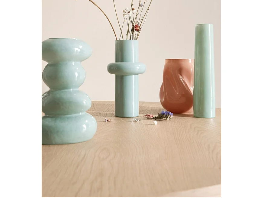 Table à manger ronde en bois naturel Korda 120cm