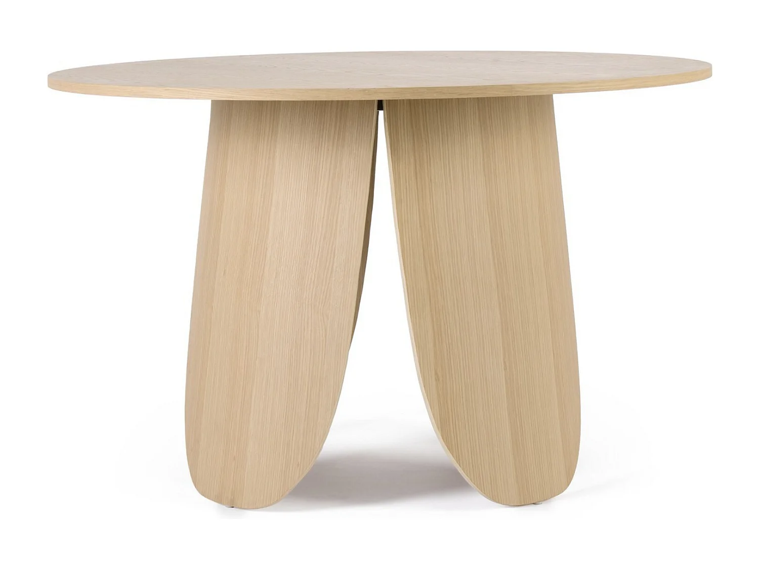 Table à manger ronde en bois naturel Korda 120cm