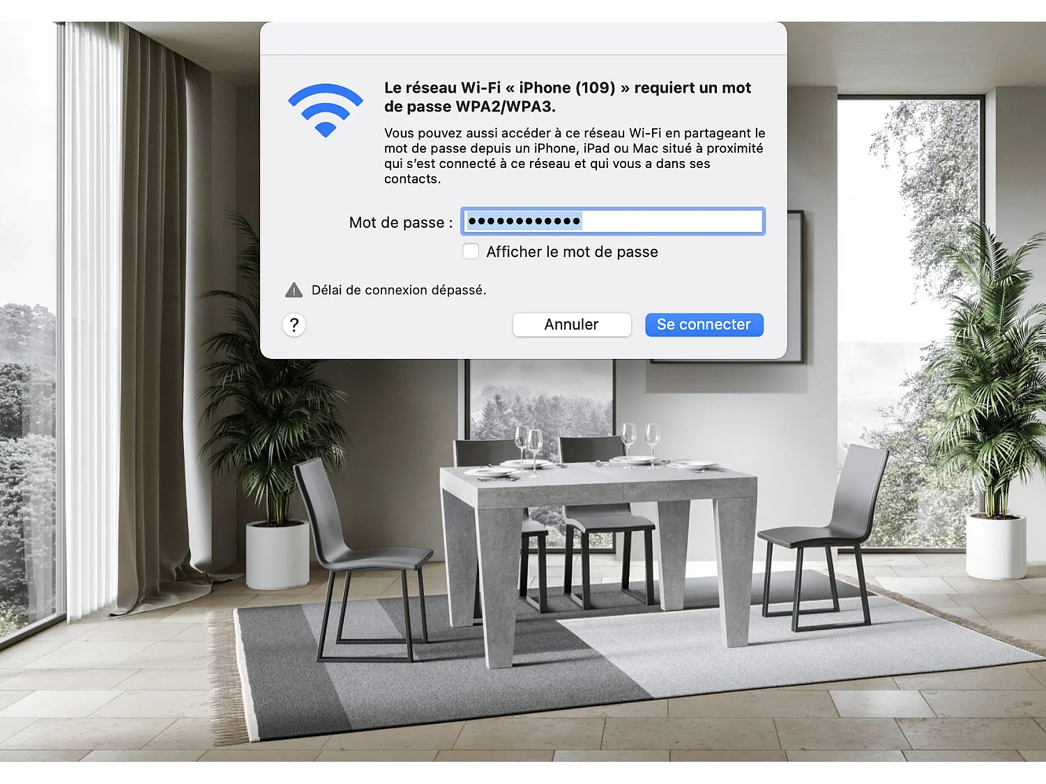 Table à manger extensible bois pieds en V Kristo-Couleur Gris ciment-Sur roulettes-2 rallonges fines-130 à 234cm