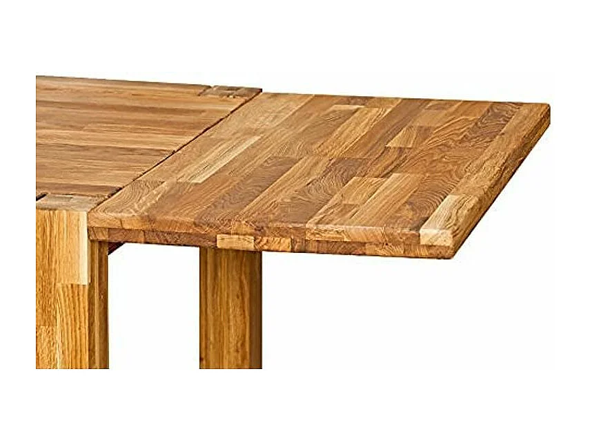 Mesa extensible Ritza de madera maciza de roble de 140 a 190 cm