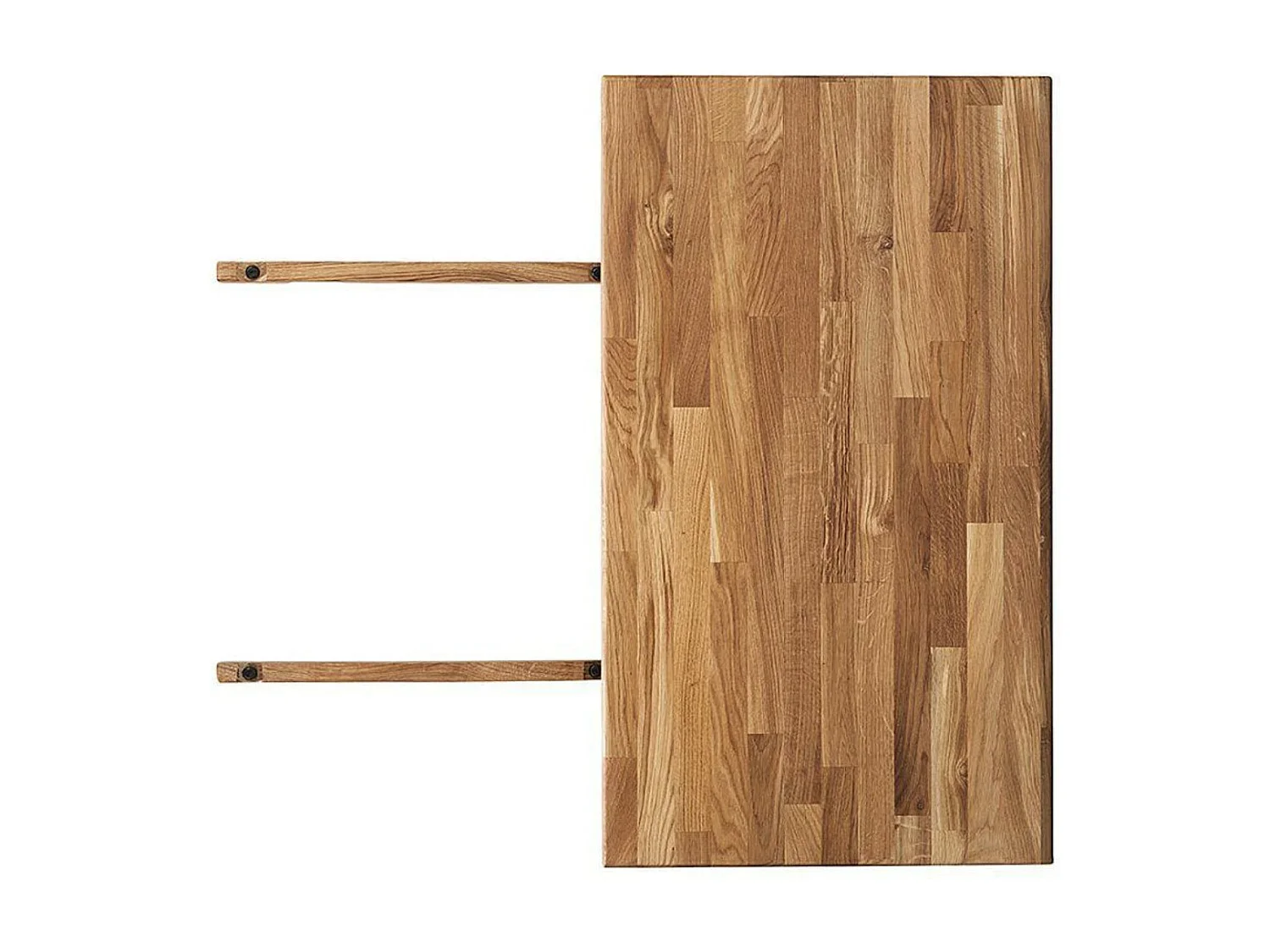 Mesa extensible Ritza de madera maciza de roble de 140 a 190 cm