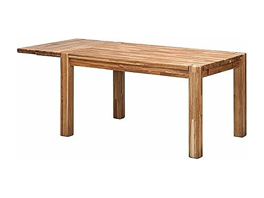 Table extensible en bois de chêne massif Ritza 140 à 190cm