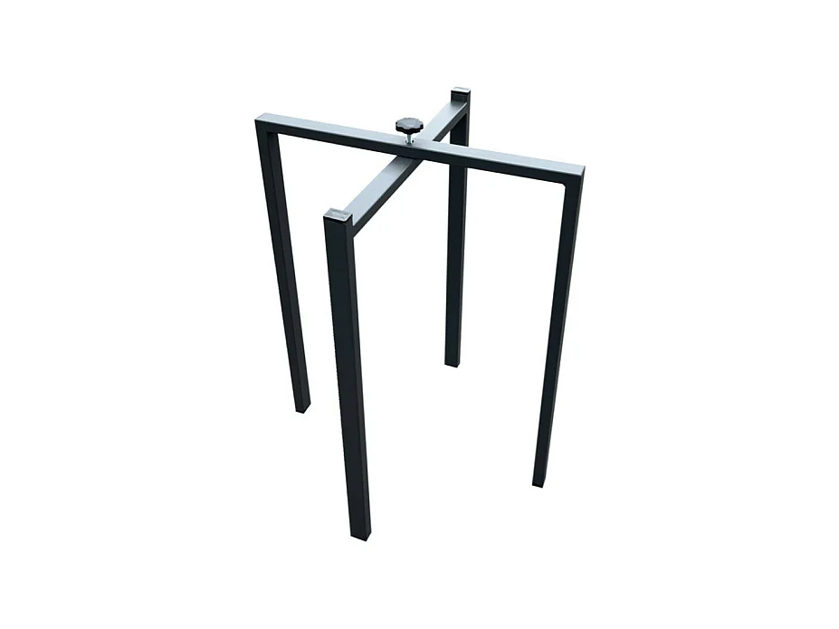 Table à manger extensible bois Naxo-Couleur Gris ciment-4 pieds-2 rallonges fines-140 à 244cm