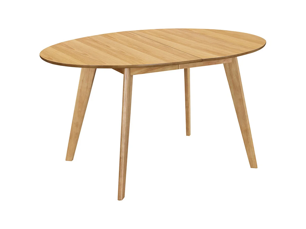 Table à manger extensible ovale en bois clair L150-200 cm MARIK