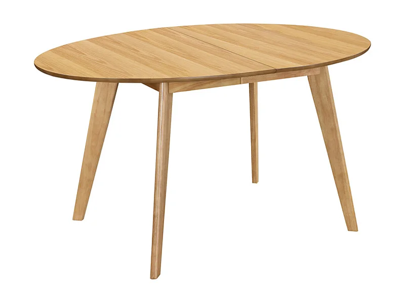 Table à manger extensible ovale en bois clair L150-200 cm MARIK