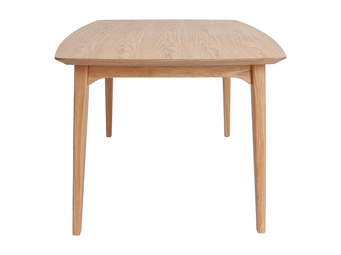 Tavolo da pranzo scandinavo allungabile impiallacciatura rovere L180-230 cm FIFTIES