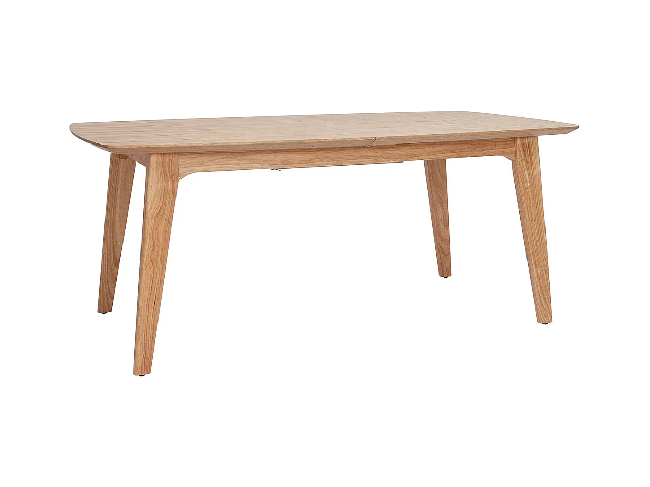 Mesa extensible nórdica de contrachapado de roble 180-230 cm FIFTIES