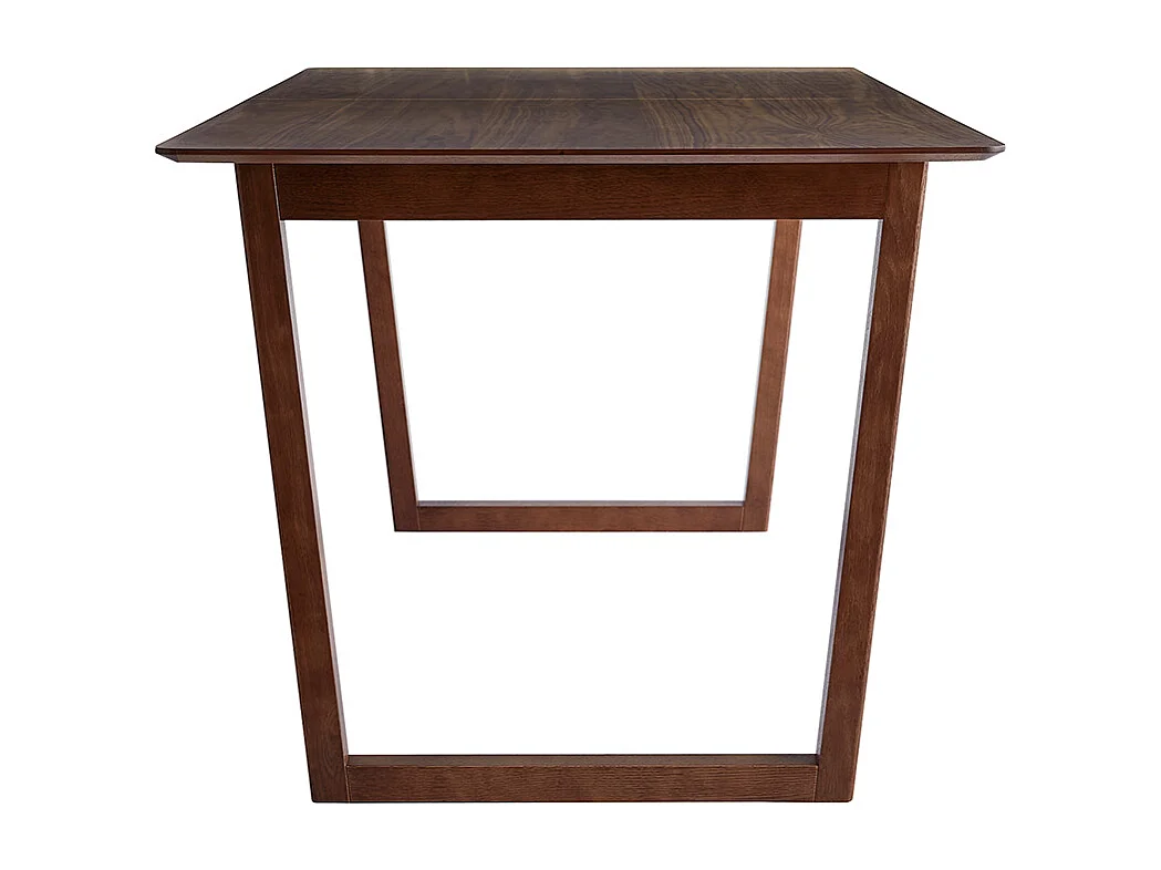 Ausziehbarer rechteckiger Esstisch Wallnussfinish B160-240 cm LAHO