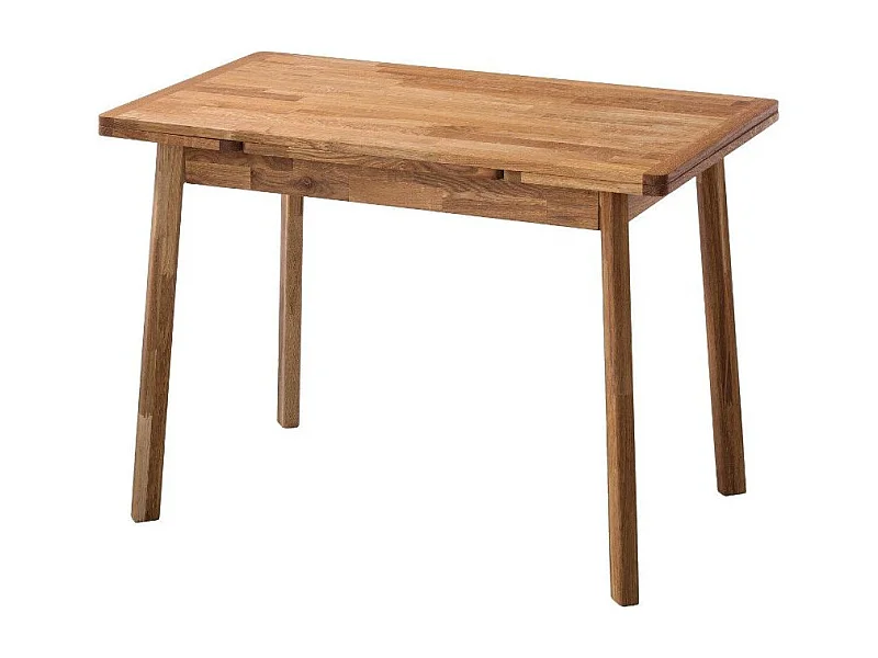 Petite table extensible en bois de chêne massif Miniko 110 à 170cm