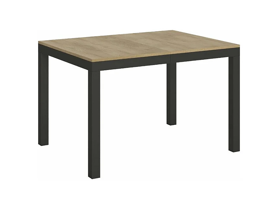 Table à manger extensible Karry evolution-Couleur Naturel-Sur roulettes-120 à 380cm
