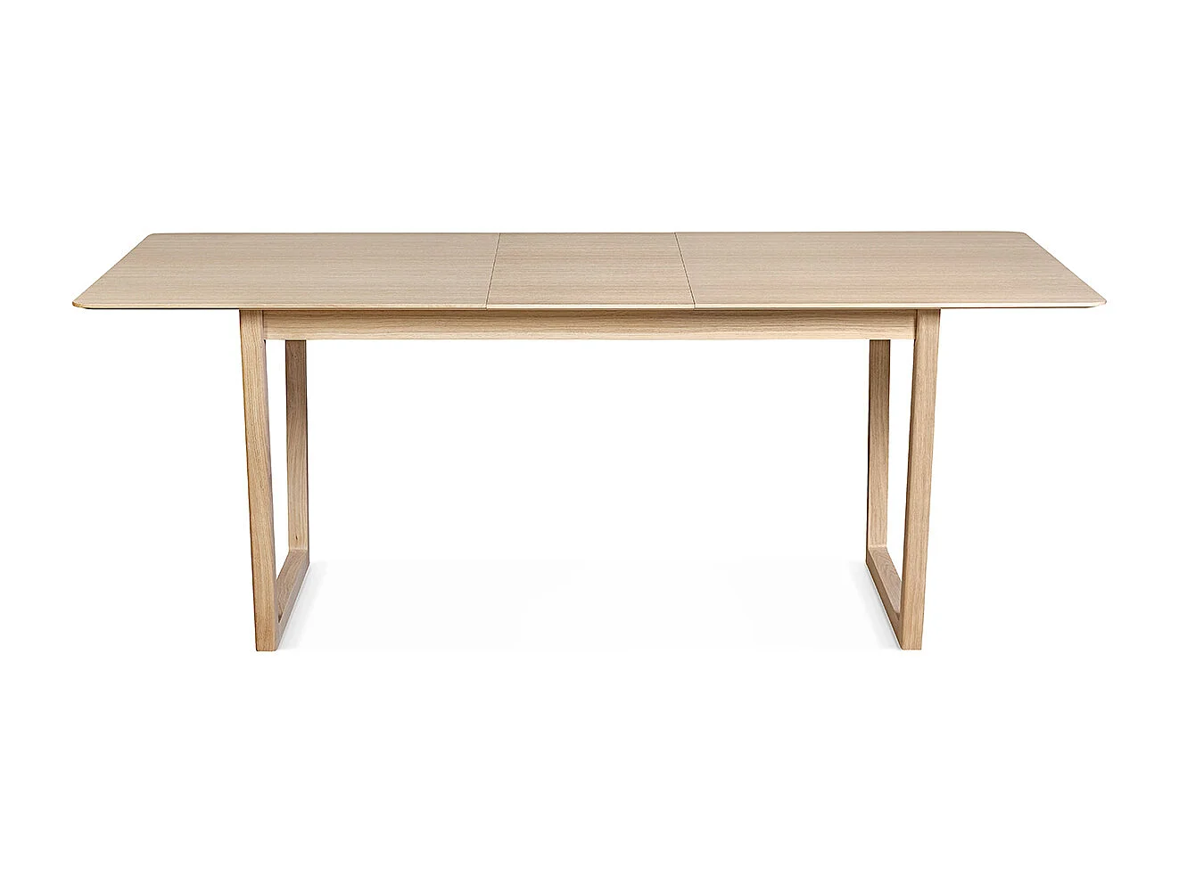 Mesa de comedor extensible chapado roble L160-240 cm LAHO