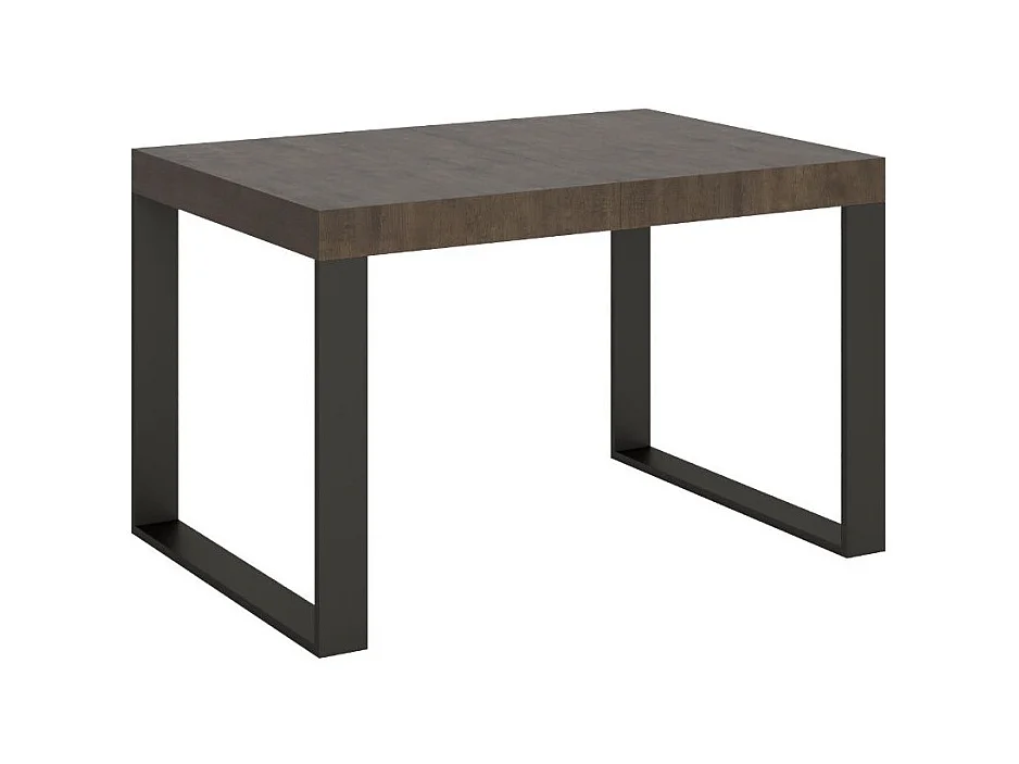 Tiroz uitschuifbare eettafel-Kleur Bruin-Steun 4 voet-Verlengsnoeren 5 dunne verlengingen-Uitschuifbare breedte